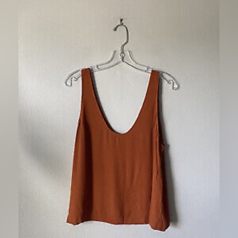 Reformation burnt orange crop top